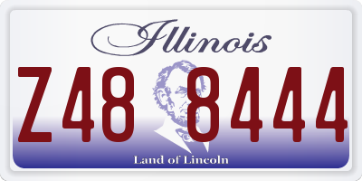 IL license plate Z488444