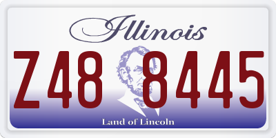 IL license plate Z488445