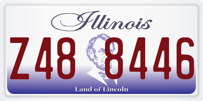 IL license plate Z488446