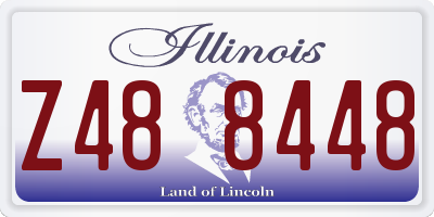 IL license plate Z488448