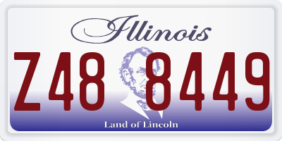 IL license plate Z488449