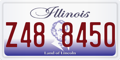 IL license plate Z488450