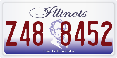 IL license plate Z488452