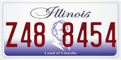IL license plate Z488454