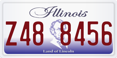 IL license plate Z488456
