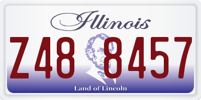 IL license plate Z488457