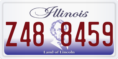 IL license plate Z488459
