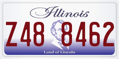 IL license plate Z488462