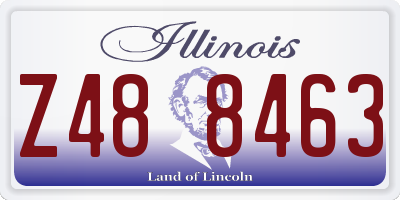 IL license plate Z488463