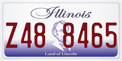 IL license plate Z488465