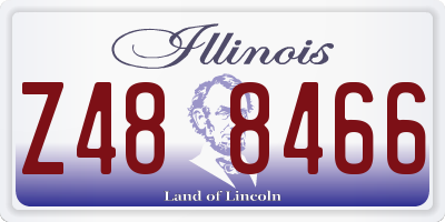 IL license plate Z488466