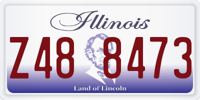 IL license plate Z488473