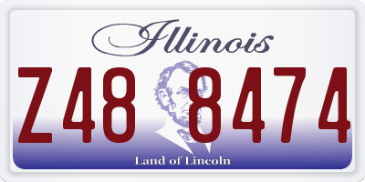 IL license plate Z488474