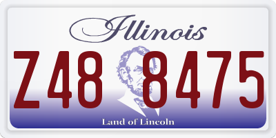 IL license plate Z488475