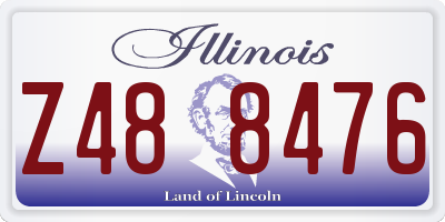 IL license plate Z488476