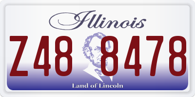 IL license plate Z488478
