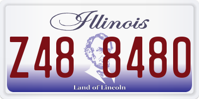IL license plate Z488480