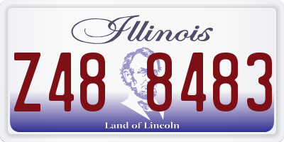 IL license plate Z488483