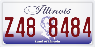 IL license plate Z488484