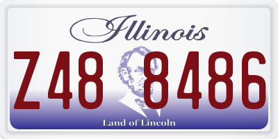 IL license plate Z488486