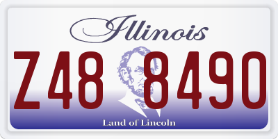 IL license plate Z488490