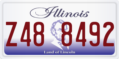 IL license plate Z488492