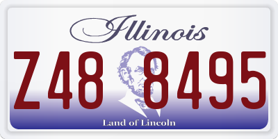 IL license plate Z488495