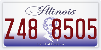 IL license plate Z488505