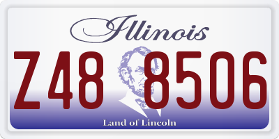 IL license plate Z488506