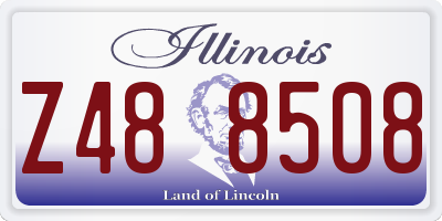 IL license plate Z488508