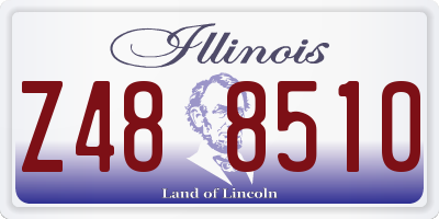 IL license plate Z488510