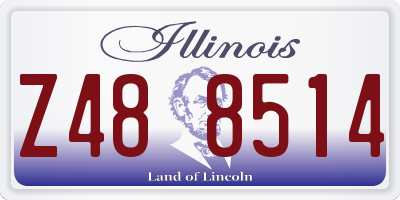 IL license plate Z488514