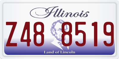 IL license plate Z488519
