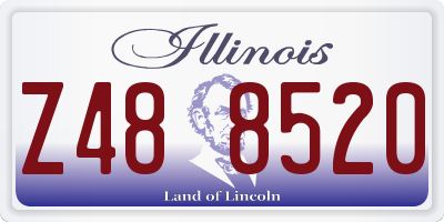 IL license plate Z488520