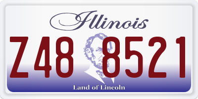 IL license plate Z488521