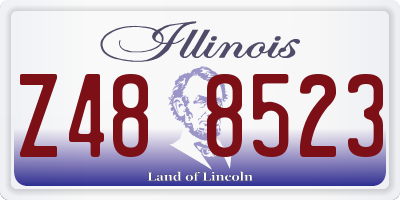 IL license plate Z488523