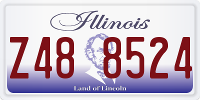IL license plate Z488524
