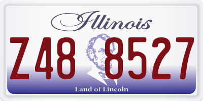IL license plate Z488527