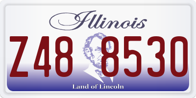 IL license plate Z488530
