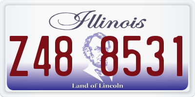 IL license plate Z488531