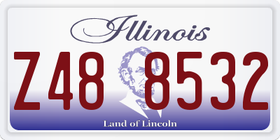 IL license plate Z488532