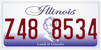 IL license plate Z488534