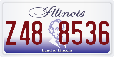IL license plate Z488536