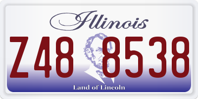 IL license plate Z488538