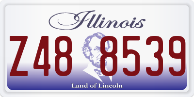 IL license plate Z488539