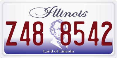 IL license plate Z488542