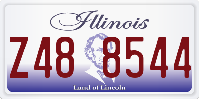 IL license plate Z488544
