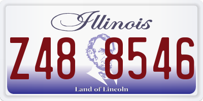IL license plate Z488546