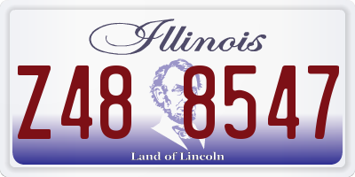 IL license plate Z488547