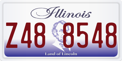 IL license plate Z488548